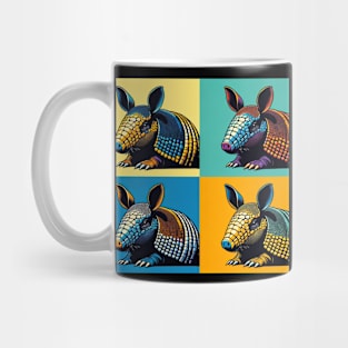 Armadillo in Abstract: A Pop Art Color Odyssey Mug